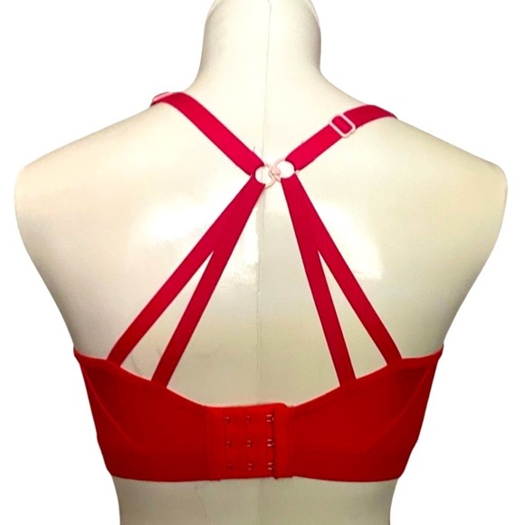 TRIUMPH Triaction Free Motion N 32DD red and magenta sports bra - Picture 3 of 7